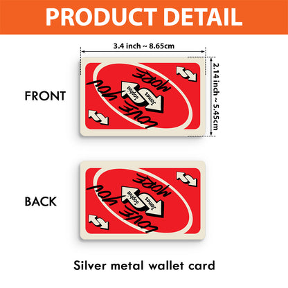 Love You More - Personalized Couple Wallet Insert Card