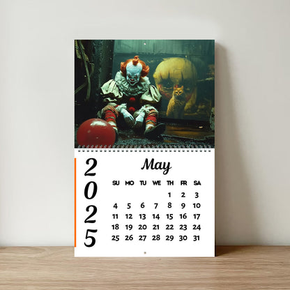 Horror Calendar But With Cats - Personalized Wall Calendar