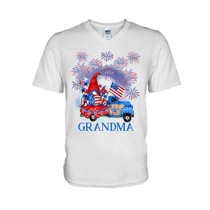 Grandma - Personalized Independence Day T-shirt and Hoodie