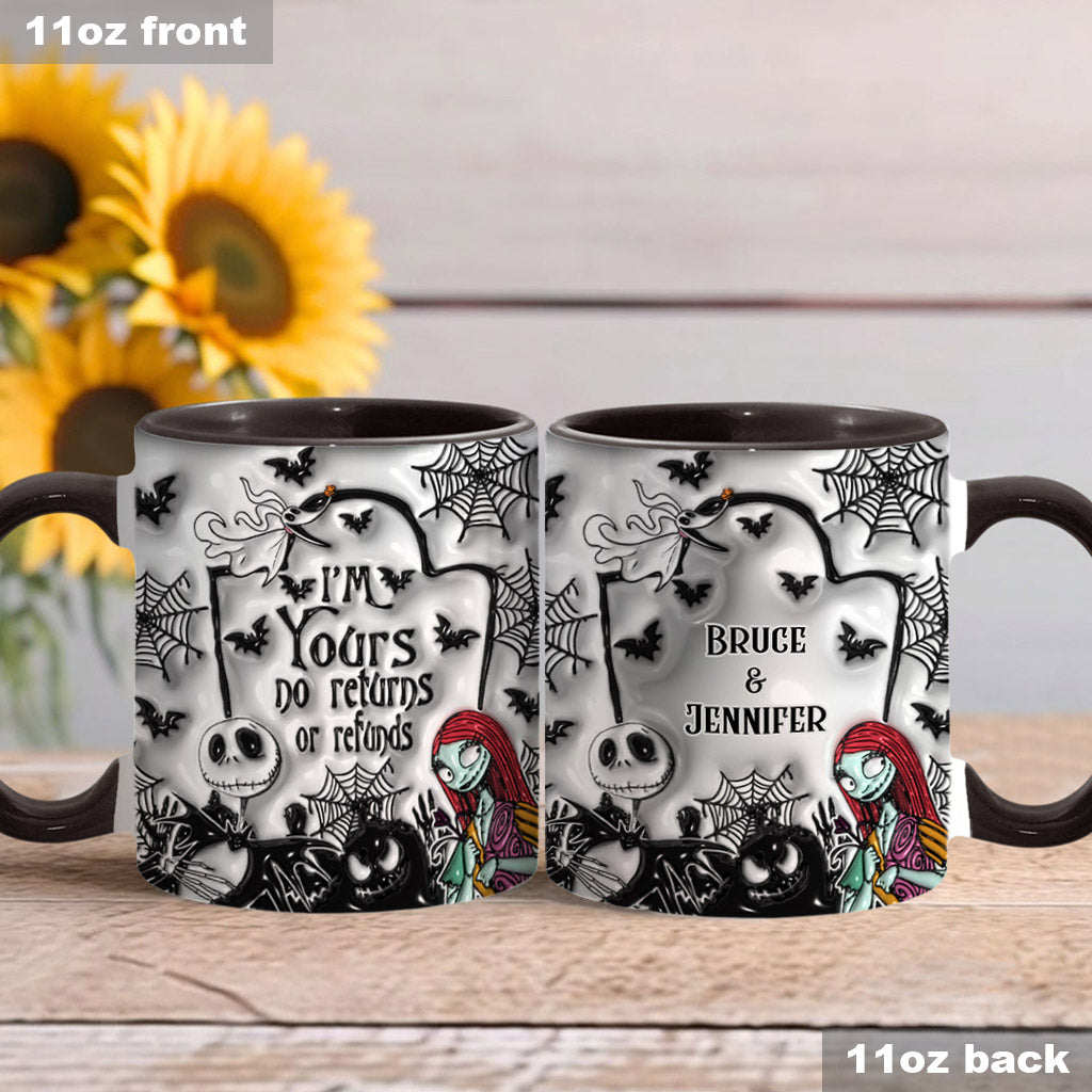 I'm Yours No Returns - Personalized Nightmare Accent Mug