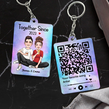Together Since - Personalized Couple Keychain