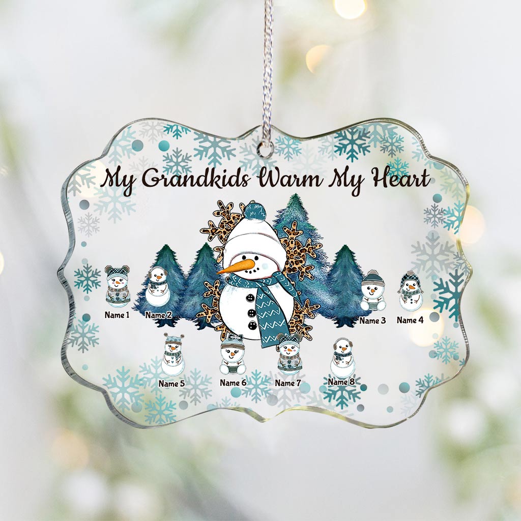 Grandma - Personalized Christmas Grandma Transparent Ornament