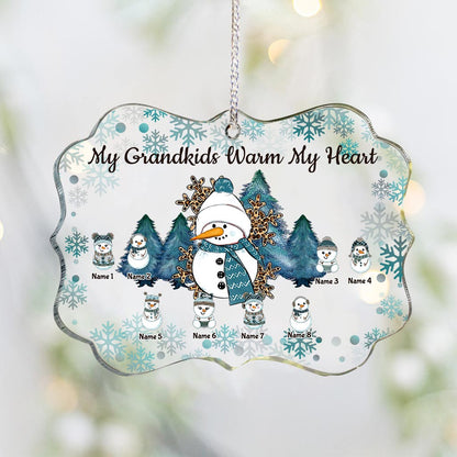 Grandma - Personalized Christmas Grandma Transparent Ornament