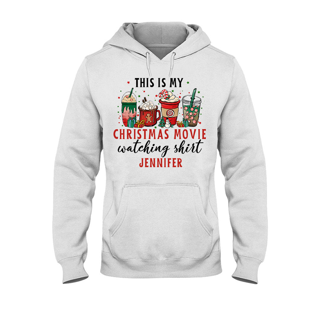 This Is My Xmas Movie Watching Shirt - Personalized Christmas T-shirt And Hoodie