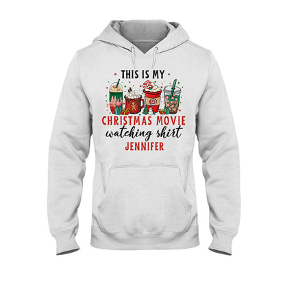 This Is My Xmas Movie Watching Shirt - Personalized Christmas T-shirt And Hoodie