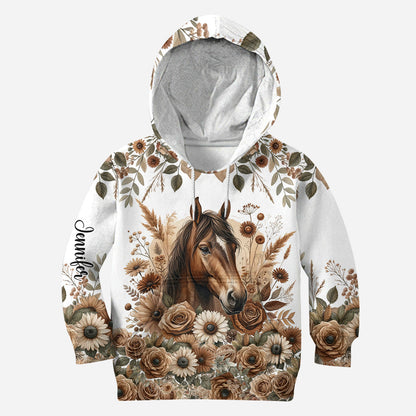 Beautiful Horse - Personalized Horse Hoodie and Leggings