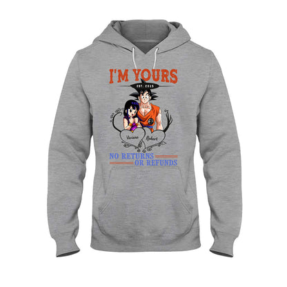 I'm Yours No Returns Or Refunds - Personalized Seven Balls T-shirt and Hoodie