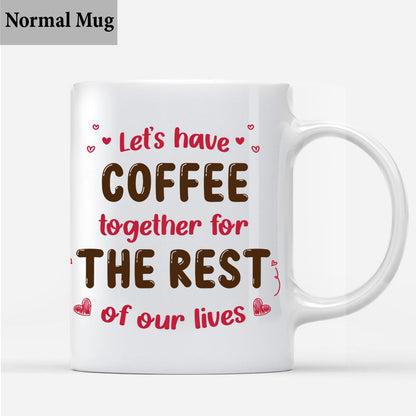 Let’s Have Coffee Together - Personalized Couple Mug