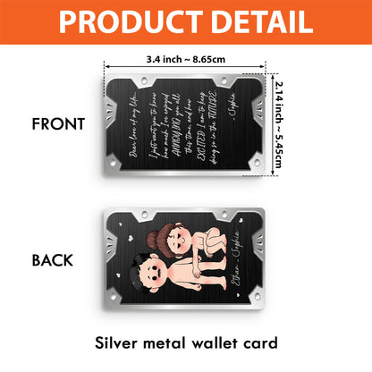 Dear Love Of My Life - Personalized Father's Day Couple Wallet Insert Card