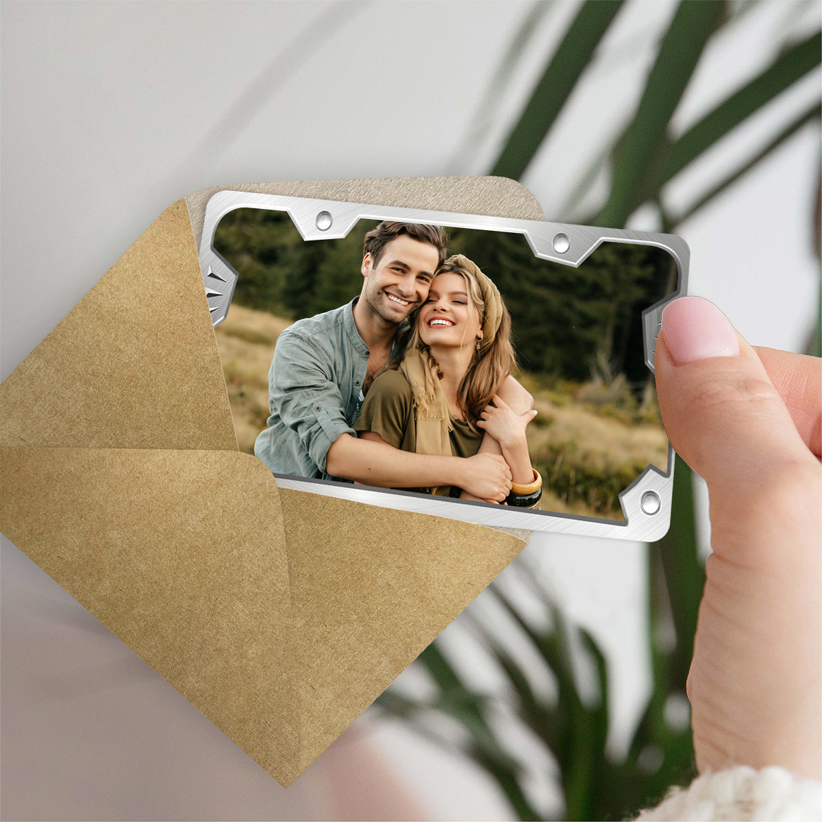 No Matter Where You Are - Personalized Father's Day Couple Wallet Insert Card