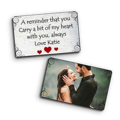 A Reminder - Personalized Couple Wallet Insert Card