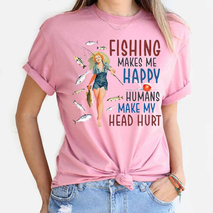 Make Me Happy - Fishing T-shirt and Hoodie 112021