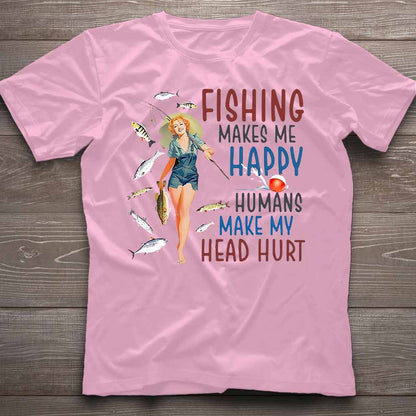 Make Me Happy - Fishing T-shirt and Hoodie 112021