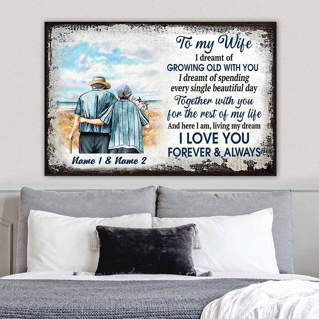 I Love You Forever And Always - Personalized Couple Poster