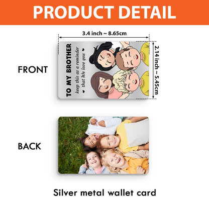 Keep This As A Reminder - Gift for dad, grandma, grandpa, mom, uncle, aunt, brother, sister - Personalized Wallet Insert Card