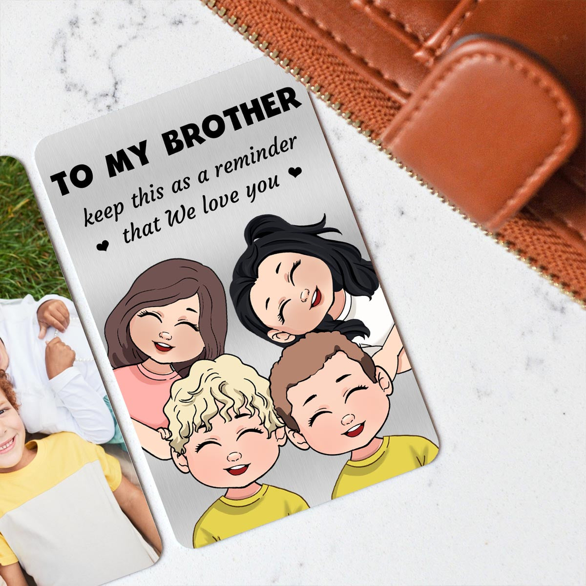 Keep This As A Reminder - Gift for dad, grandma, grandpa, mom, uncle, aunt, brother, sister - Personalized Wallet Insert Card