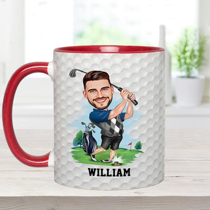 World's Okayest Golfer - Personalized Golf Accent Mug