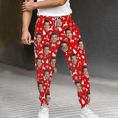 Custom Photo Unisex Sweatpants - gift for anyone, cat lover - Personalized Unisex Sweatpants