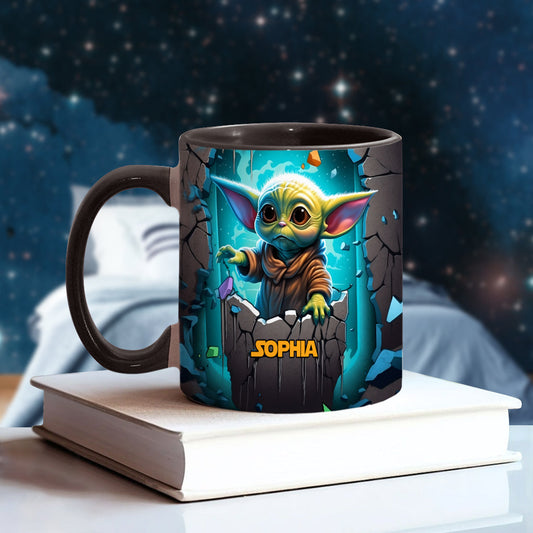 The Galaxy - Personalized The Force Accent Mug