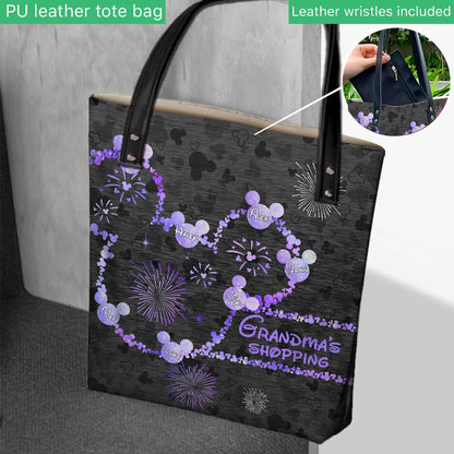 Grandma's Shopping - Personalized Mother's Day Grandma Tote Bag