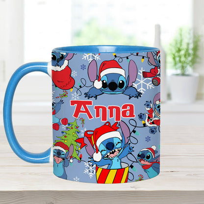 Merry Stitchmas - Personalized Ohana Accent Mug