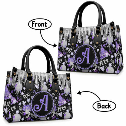 Magical Dripping 100 Years Of Wonder - Personalized Mouse Leather Handbag