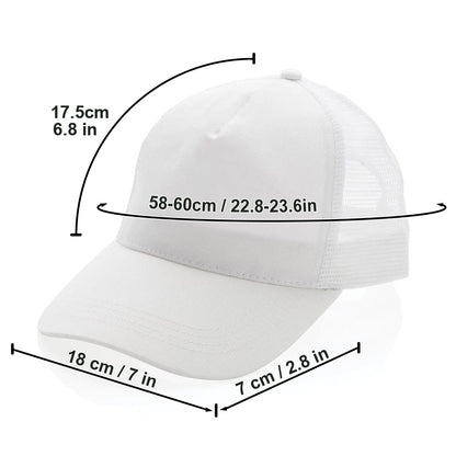 I Love Golf - Personalized Golf Trucker Hat (White Mesh)