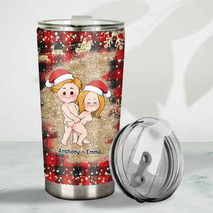 Of All Weird Things - Personalized Couple Tumbler