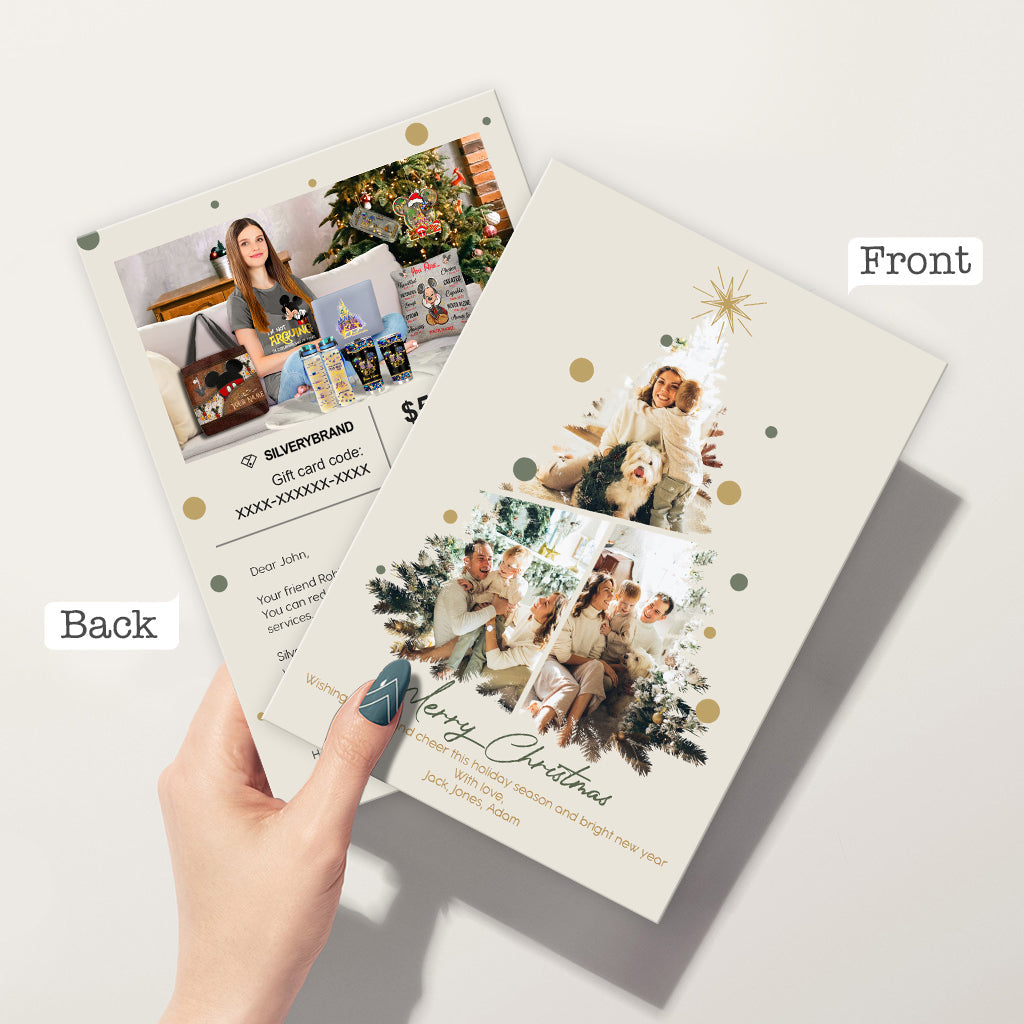 Personalized Greeting Gift Card Merry Christmas