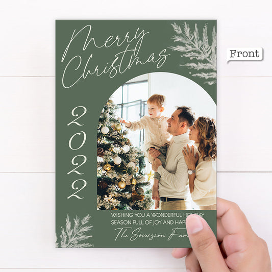 Personalized Greeting Gift Card Merry Christmas