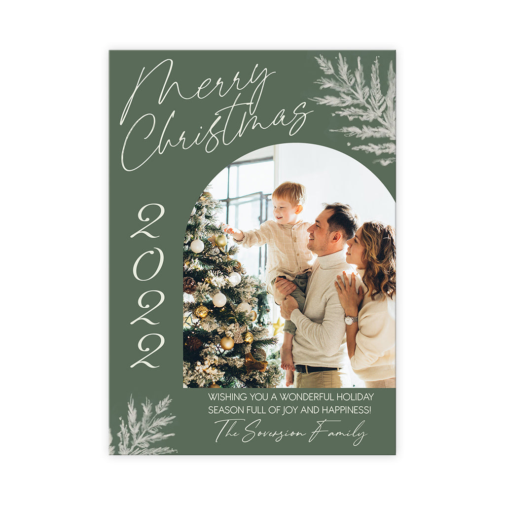 Personalized Greeting Gift Card Merry Christmas
