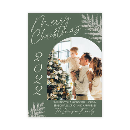 Personalized Greeting Gift Card Merry Christmas