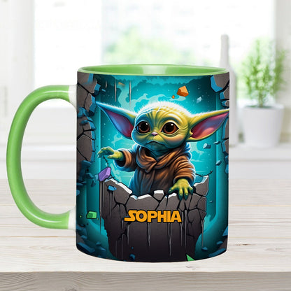 The Galaxy - Personalized The Force Accent Mug