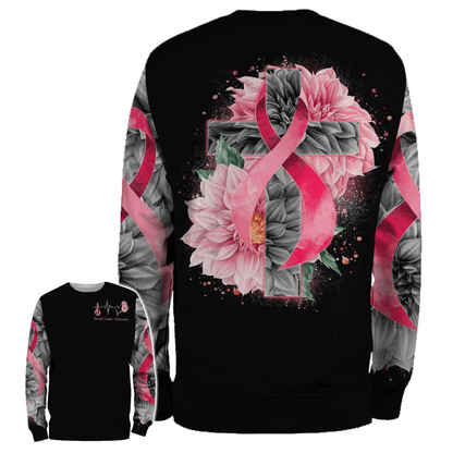 Heart Beat Pink Ribbon - Breast Cancer Awareness All Over T-shirt and Hoodie 0822