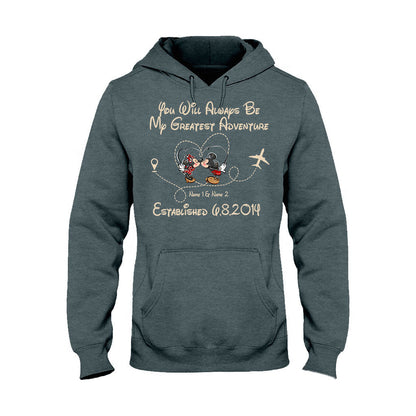 You'll Always Be My Greatest Adventure - Personalized Couple Mouse T-shirt and Hoodie