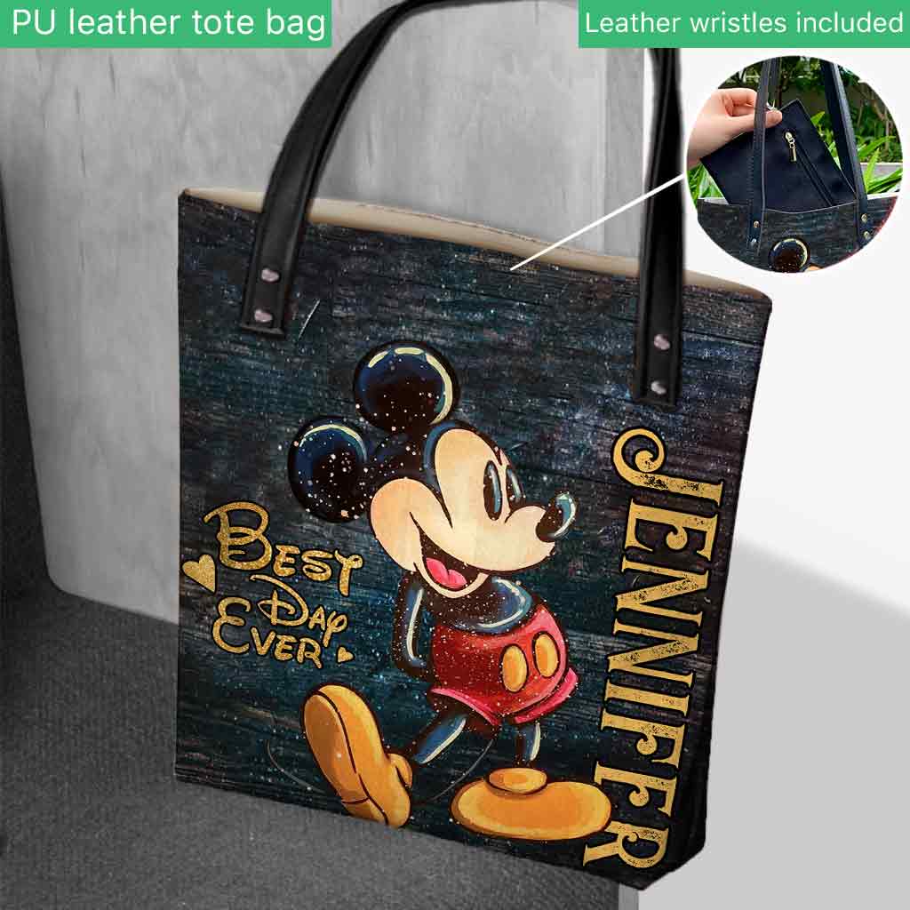 Magical Mouse Ears Best Day Ever - Personalized Mouse Tote Bag