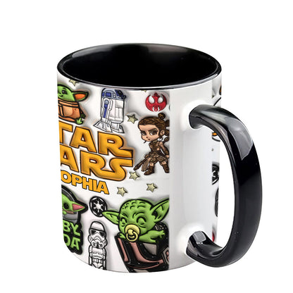 The Galaxy - Personalized The Force Accent Mug