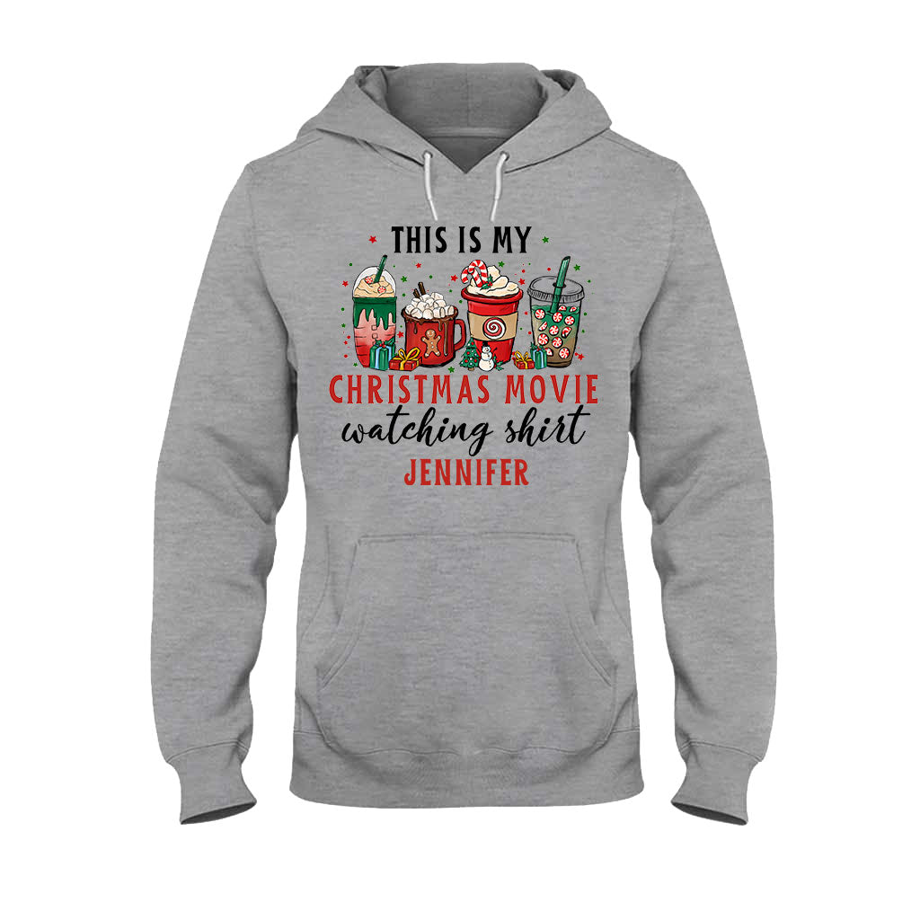 This Is My Xmas Movie Watching Shirt - Personalized Christmas T-shirt And Hoodie