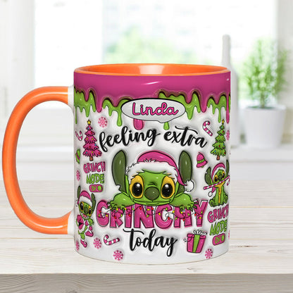 Feeling Extra Grinch Today - Personalized Ohana Accent Mug