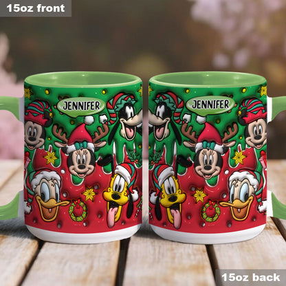 Christmas Is Coming - Personalized Mouse Accent Mug