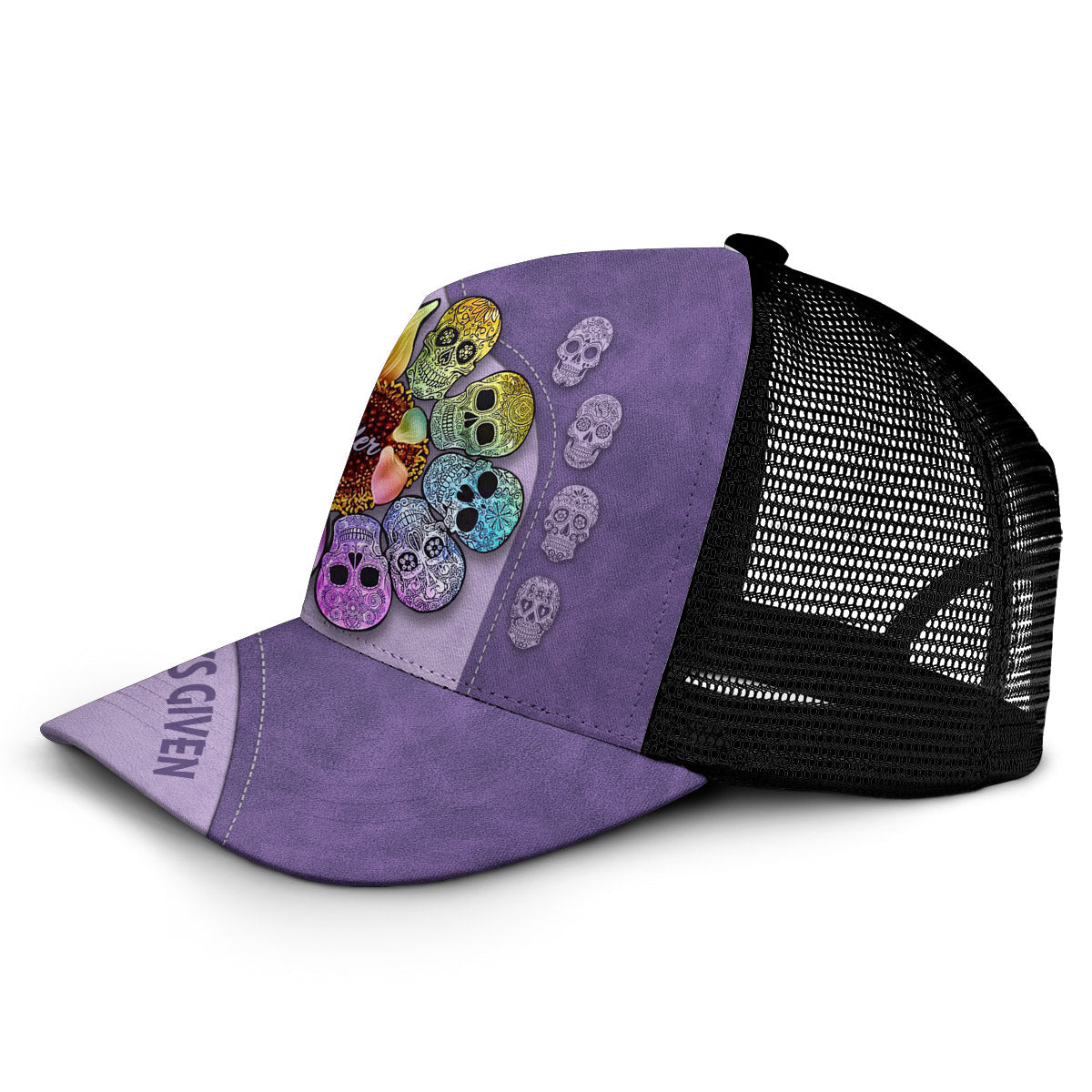 Zero F Given - Personalized Skull Trucker Hat