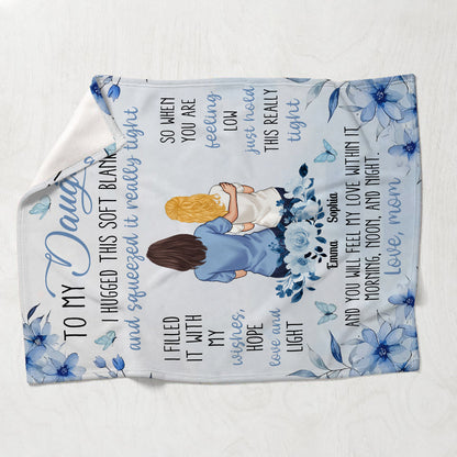To My Daughter I Love You - Personalized Daughter Blanket