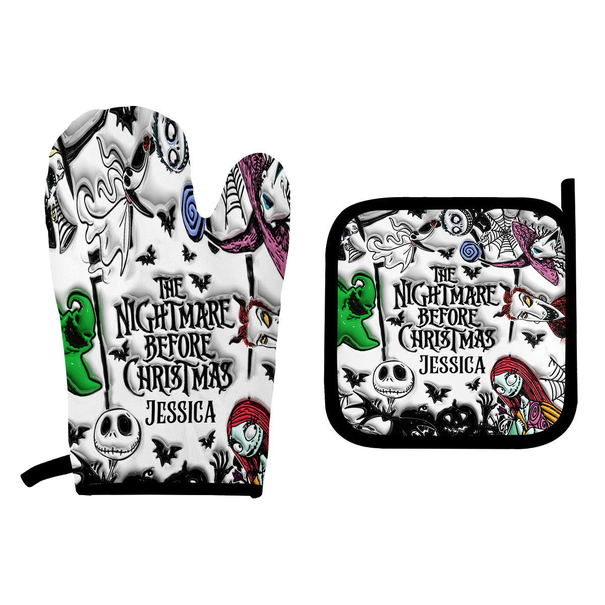 Nightmare - Personalized Nightmare Oven Mitts & Pot Holder Set