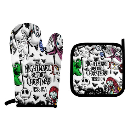 Nightmare - Personalized Nightmare Oven Mitts & Pot Holder Set