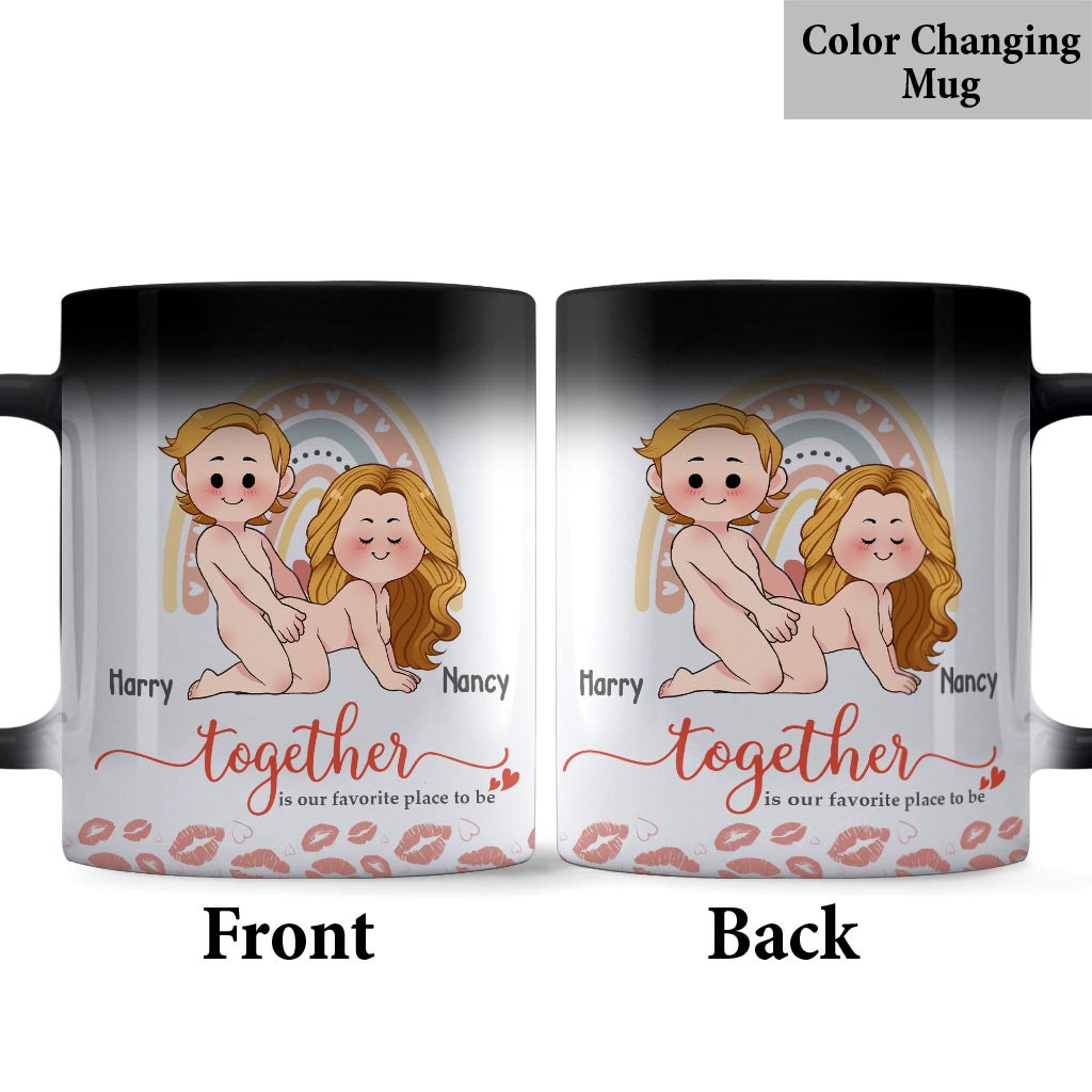 Together Is Our Favorite Place To Be - Personalized Couple Mug
