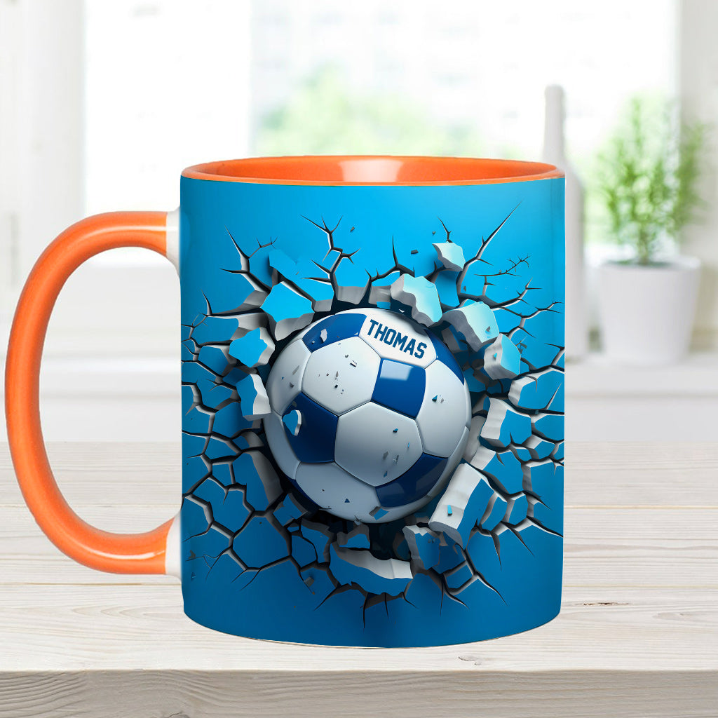 A Great Soccer - Personalized Soccer Accent Mug