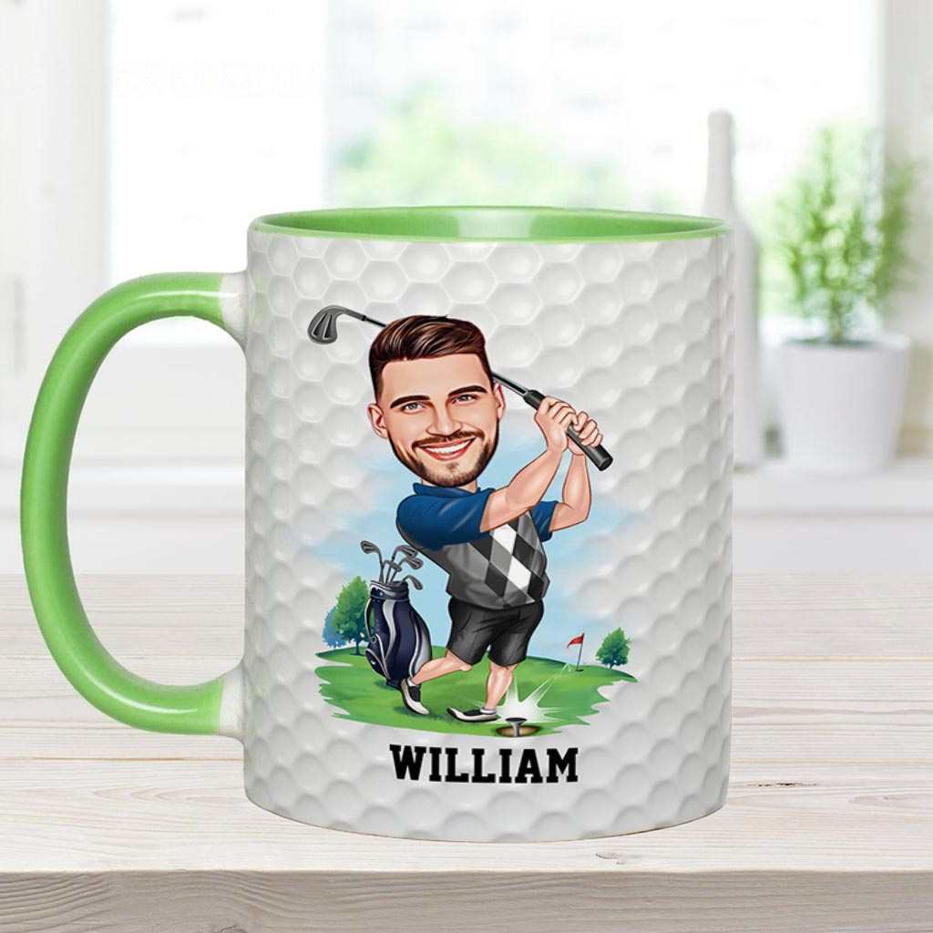 World's Okayest Golfer - Personalized Golf Accent Mug