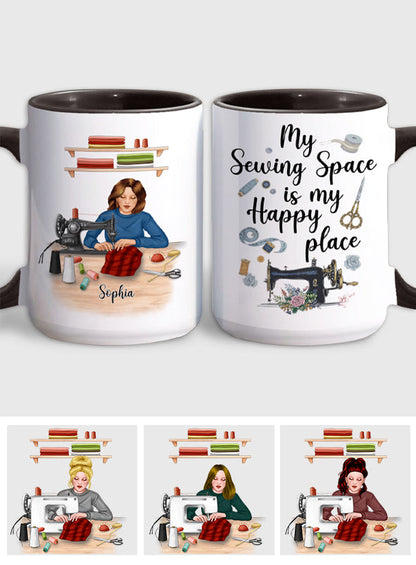 My Sewing Space - Personalized Sewing Accent Mug