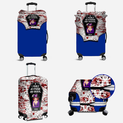 I Myself Am Strange and Unusual - Personalized Witch Luggage Cover