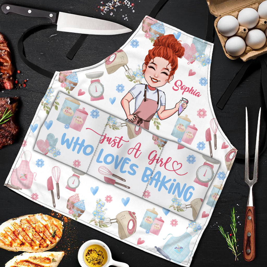 Just A Girl Who Loves Baking - Personalized Baking Apron